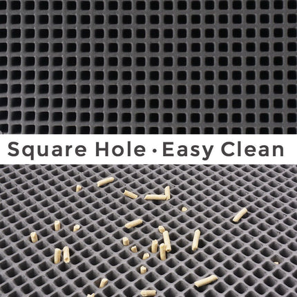 Waterproof Honeycomb Cat Litter Mat with Soft EVA Material | Prevents Litter Scatter and Protects Floors