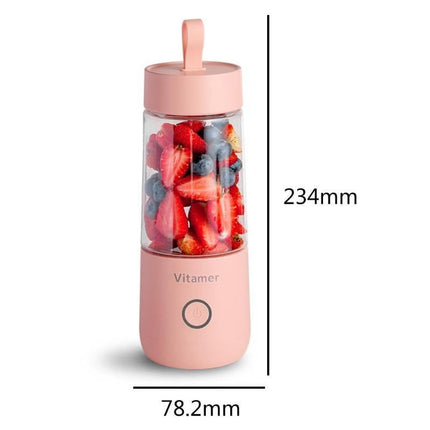 350ml Portable Blender Juicer with USB Rechargeable Battery | Convenient Smoothie Maker for On-the-Go Refreshments