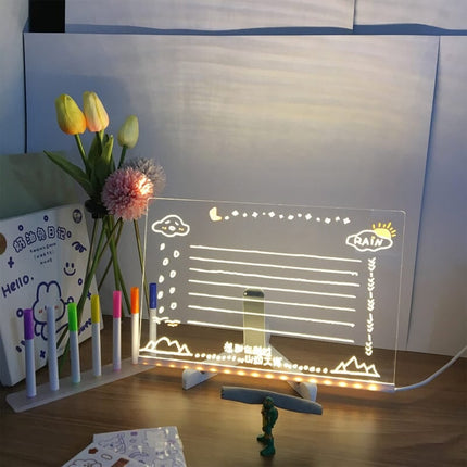 LED Drawing Board for Kids, Light Up Message Board with 7 Colored Pens, LED Sign Board for Cafe Menu – image 22