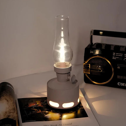 Battery Operated Lantern, Rechargeable Vintage Lamp – image 7