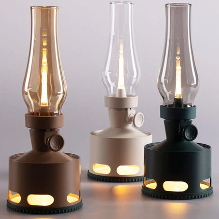 Battery Operated Lantern, Rechargeable Vintage Lamp – image 15