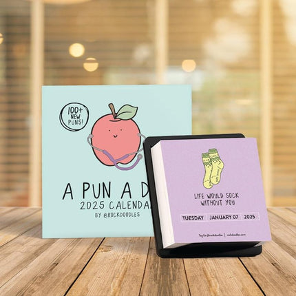 2025 Calendar, A Pun A Day Mini Desk Calendar – image 4