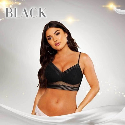 Wireless Bras for Women, Unlined Low Back Bra with Wide Band and Side Wings – image 4