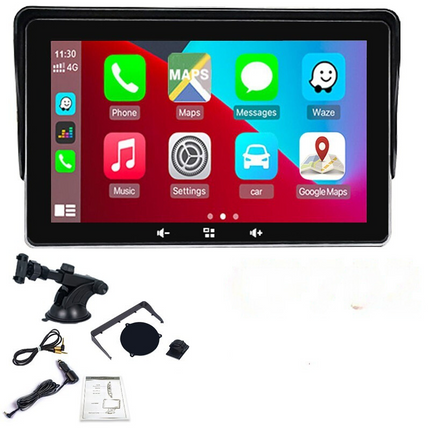7-Inch Wireless CarPlay Display with Reverse Video Feature | Ceiling Monitor for Easy Smartphone Connectivity