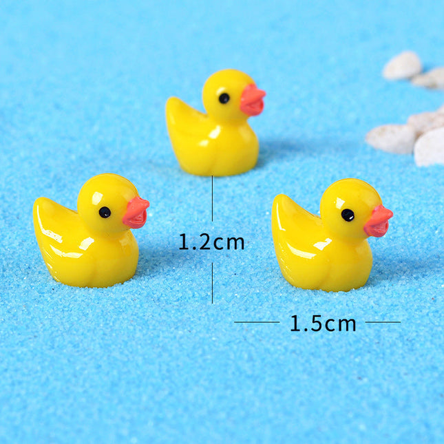 Mini Ducks 50 Pcs, Tiny Ducks to Hide, Little Ducks for Fairy Garden, Miniature Figurines, Dollhouse Miniatures