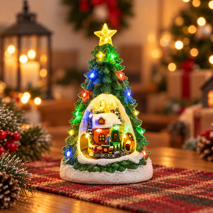 Christmas Village Set with Lights and Music, Indoor Christmas Decorations – image 16