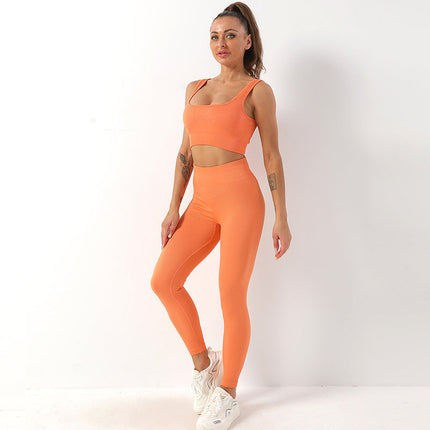 Seamless Yoga Set for Women with High-Waisted Leggings | Comfortable Activewear for Stylish Workouts