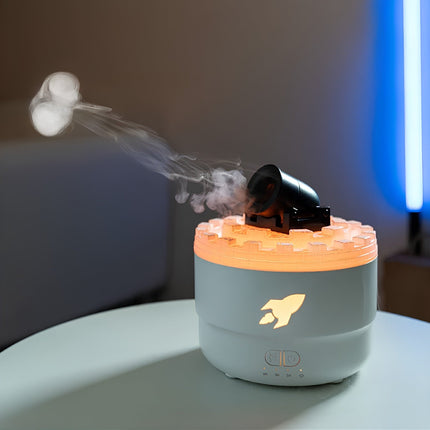 Cannon-Shaped Humidifier with Customizable Lighting & Mist Modes | Enhance Wellness and Air Quality