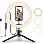 Ring Selfie Beautifying Light with 10-Inch Diameter | Portable Fill Light for Perfect Selfies and Videos