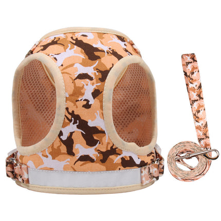 Reflective Cat and Dog Chest Sling Leash with Adjustable Fit | Breathable Harness for Comfortable Walks