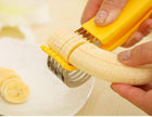 Ergonomic Banana Slicer with Stainless Steel Blade | Efficient Multi-Slicing Tool for Quick Healthy Snacks