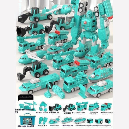 Creative Building Block Set with 35 Colorful Pieces | Inspiring Imagination and Developmental Skills for Kids Age 4-6