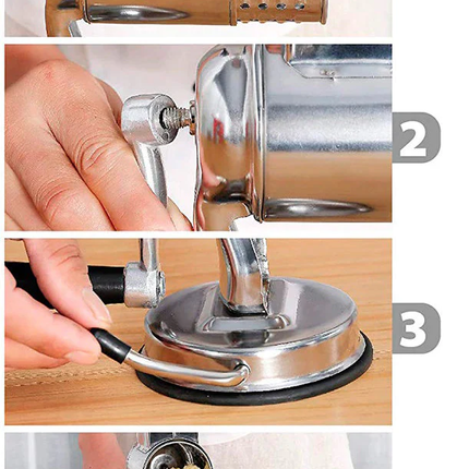 Rotary Cheese Grater with Handle, Vegetable Slicer