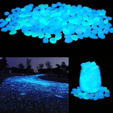 Luminous Glow Pebbles with Light-Absorbing Effect | Waterproof Decorative Stones for Gardens and Aquariums
