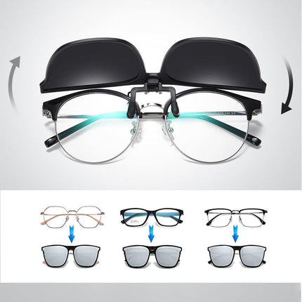Polarized Clip On Sunglasses for Prescription Glasses, Driving and Fishing Sunglasses – image 8