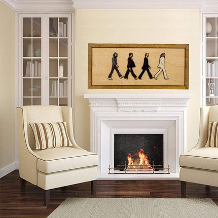 Wood Wall Art, Framed Wall Art with Walnut Frame – image 5