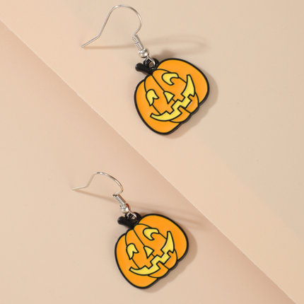 Halloween Earrings for Women, Pumpkin – image 4