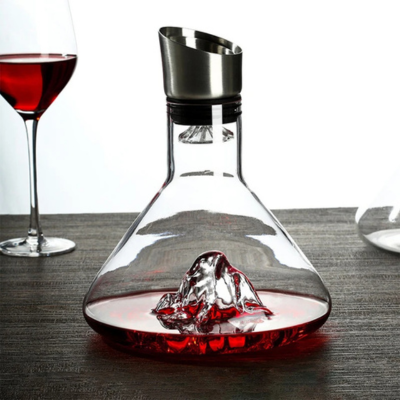 Wine Decanter with Aerator, Lead Free Glass Carafe – image 5