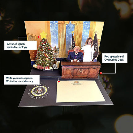 Pop Up Christmas Card with Light and Sound, Funny Birthday Card