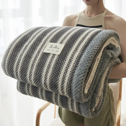 Thick Cozy Blanket in Cotton Blend, Plush Soft Blanket for Bed and Sofa – image 6