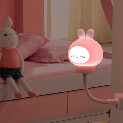 Adorable Animal Night Light with Warm Glow | Cute USB Lamp for Cozy Bedrooms and Nurseries