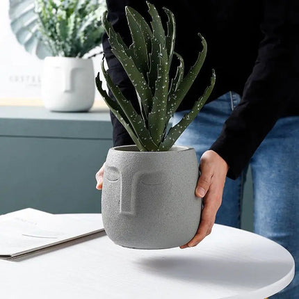 Face Planter Pot, Small Ceramic Plant Pot – image 6