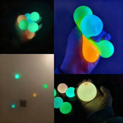 GlowBubbles Stress Relief Balls with Soft Squeezable Design | Glowing Décor for Relaxation & Fun