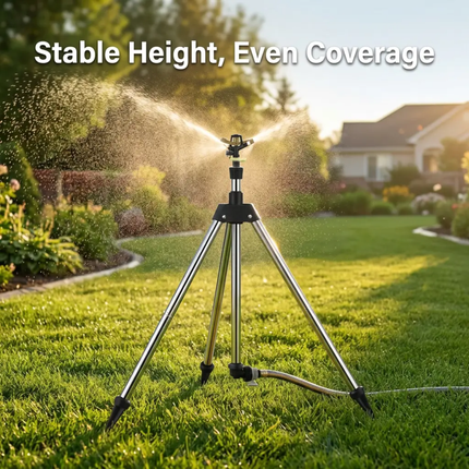Lawn Sprinkler with Tripod, 360 Degree Rotating Water Sprinkler for Yard – image 11