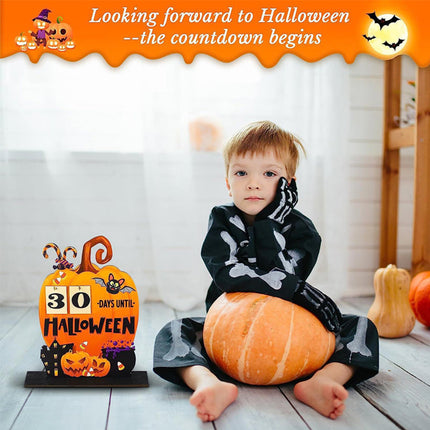 Wooden Advent Calendar for Halloween, Halloween Countdown Calendar 30 Days – image 5