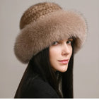 Winter Hats for Women, Real Mink Fur Hat, Womens Fur Hat with Warm Lining for Fall and Winter