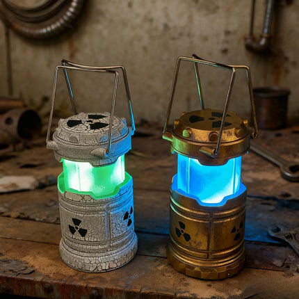 Radioactive Lantern with Immersive Hazard Design | Portable Sci-Fi Decor for Gaming and Streaming Spaces