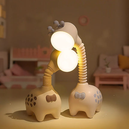 Rechargeable FlexaRaffe™ Night Light with 360° Flexible Neck | Gentle Glow for Bedtime Comfort and Imagination