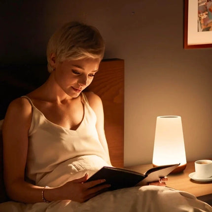 Rechargeable Touch Night Light with 13 RGB Colors & Remote Control | Versatile Lighting for Relaxation and Tasks