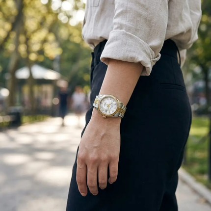 Stainless Steel Watch, Classic Minimalist Wrist Watch with Scratch Resistant Glass – image 12
