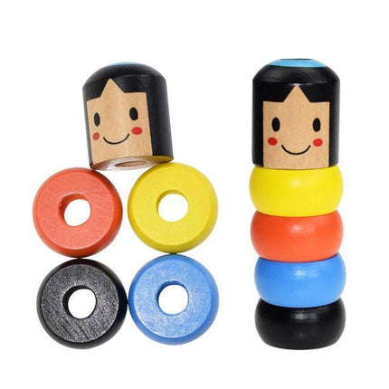 Wooden Toys Magic Puppet with Hammer, Wooden Puppet Hammer Toy – image 6