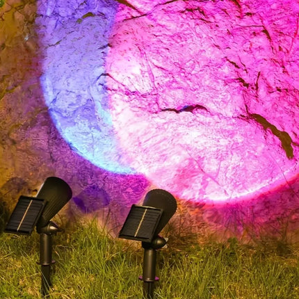 Solar Powered Garden Spotlight with 9 Color Options | Automatic Dusk-to-Dawn Lighting for Outdoor Spaces