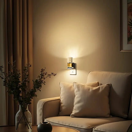 Sculptural Night Light with Automatic Dimming & Warm Glow | Elegant Acrylic Design for Cozy Ambiance
