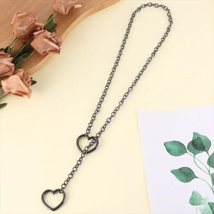 Gothic Heart Necklace, Punk Gothic Jewelry – image 4