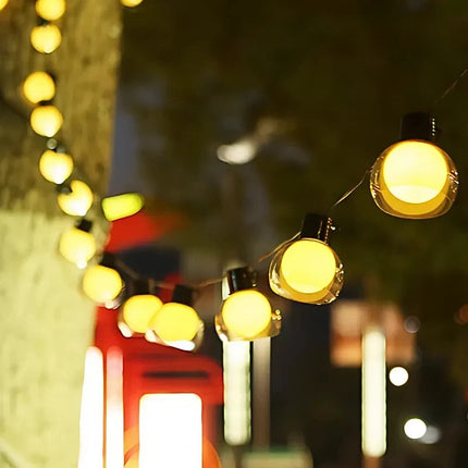 Solar String Lights with Remote Control & 8 Lighting Modes | Waterproof Outdoor Decor for Enchanting Atmospheres