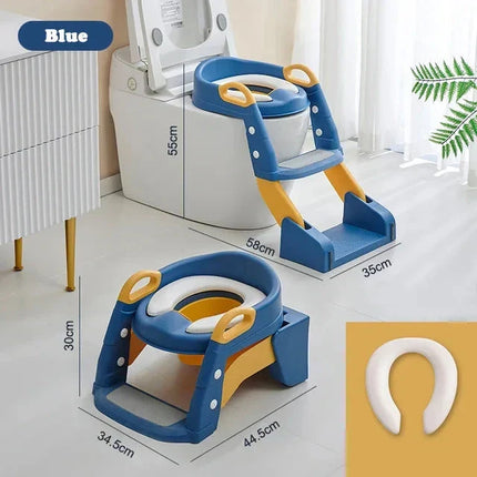 Foldable Potty Training Seats for Kids, Collapsible Travel Potty Seat, Potty Training Toilet Seat for Home and On the Go
