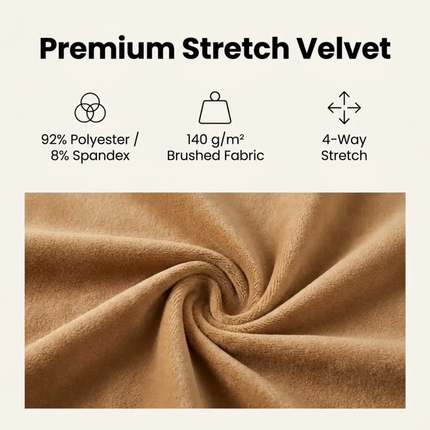 Couch Covers, Velvet Stretch Sofa Cover for 1 to 4 Seater – image 4