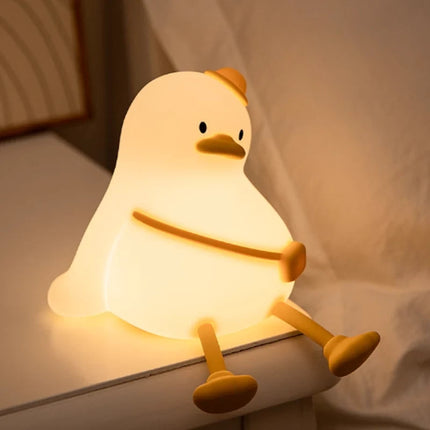 SqueezeBuddies Night Light with Adjustable Brightness | Portable Rechargeable Light for Cozy Bedtime Atmosphere