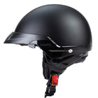 DOT Approved Motorcycle Helmet, Lightweight Cruiser Biker Helmet with Neck Cover – image 6