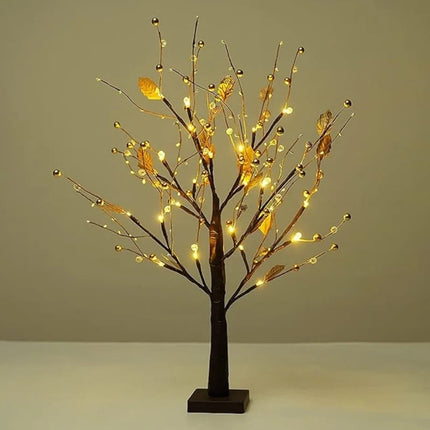 Spring Tree Accent with Warm White LED Lights | Elegant Seasonal Decor for Personalized Home Ambiance