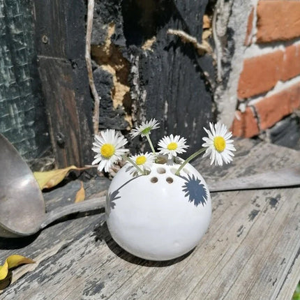 Small Flower Vases, Handmade Resin Vase for Coffee Table Decor