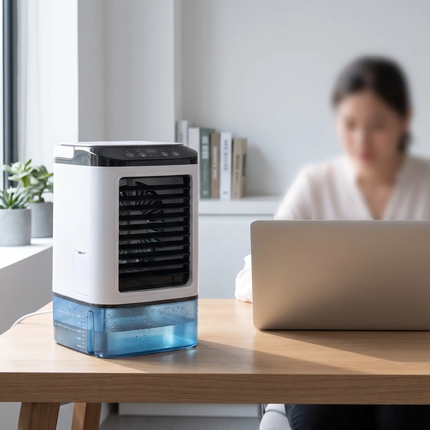 Portable Air Cooler, Ultrasonic Desk Fan with Water Tank – image 5