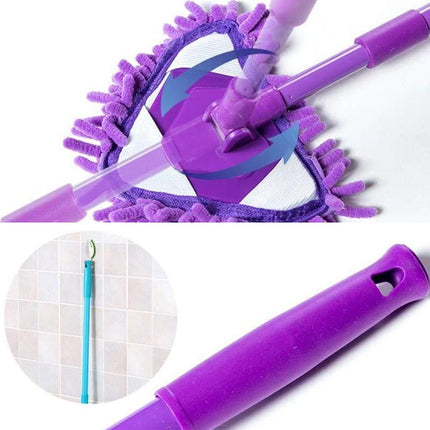 Dust Mop, Flat Mop with Telescopic Handle for Bathtub and Ceiling