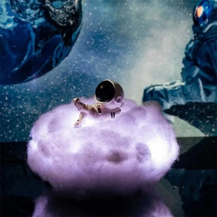 Astronaut Cloud Light with RGB Color Options and Remote Control | Whimsical Night Light for Cozy Spaces