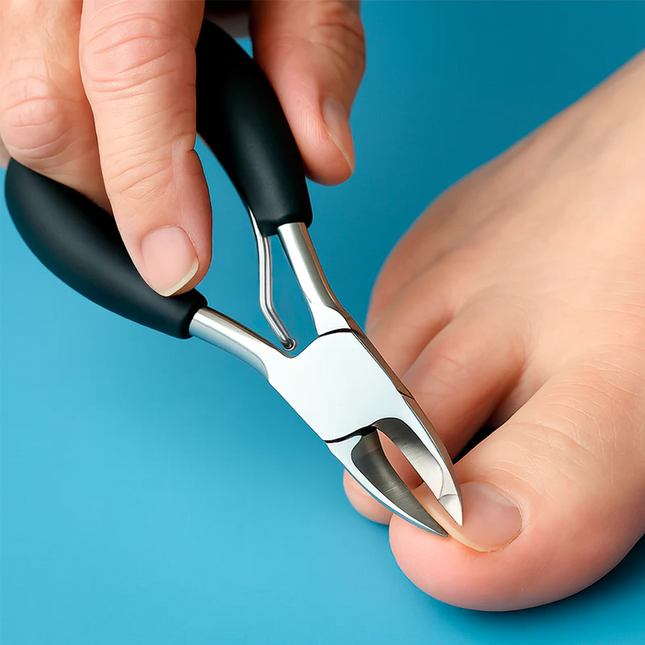 Toenail Clippers for Thick Nails, Thick Toenail Clipper for Seniors, Stainless Steel Nail Clippers with Curved Blade