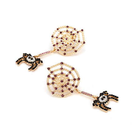 Halloween Earrings, Spider Web Dangle Earrings for Women and Men – image 6